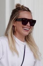 HILARY DUFF Leaves a Nail Salon in Studio City 11/13/2019