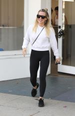 HILARY DUFF Leaves a Nail Salon in Studio City 11/13/2019