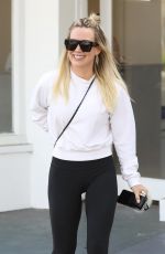 HILARY DUFF Leaves a Nail Salon in Studio City 11/13/2019