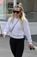 HILARY DUFF Leaves a Nail Salon in Studio City 11/13/2019