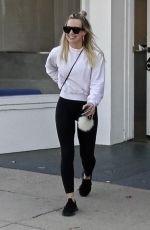 HILARY DUFF Leaves a Nail Salon in Studio City 11/13/2019
