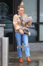 HILARY DUFF Leaves Nail Salon in West Hollywood 11/27/2019
