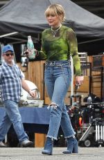 HILARY DUFF on the Break while Filming Lizzie McGuire in Los Angeles 11/19/2019