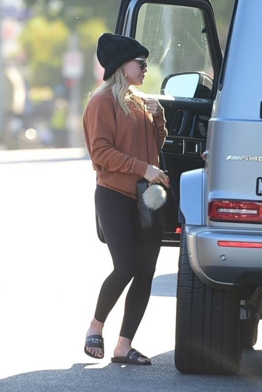 HILARY DUFF Out and About in Los Angeles 11/10/2019