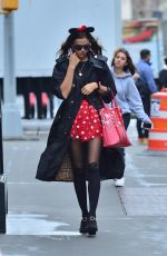 IRINA SHAY as Minnie Mouse Out in New York 10/31/2019