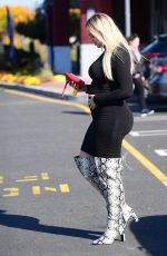 ISKRA LAWRENCE Leaves Nail Salon in New Jersey 11/04/2019