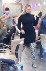 ISKRA LAWRENCE Leaves Nail Salon in New Jersey 11/04/2019