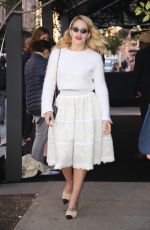 JEMIMA KIRKE Arrives at Tribeca Chanel Women’s Filmmaker Program Luncheon 11/04/2019