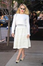 JEMIMA KIRKE Arrives at Tribeca Chanel Women’s Filmmaker Program Luncheon 11/04/2019
