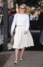 JEMIMA KIRKE Arrives at Tribeca Chanel Women’s Filmmaker Program Luncheon 11/04/2019