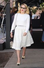 JEMIMA KIRKE Arrives at Tribeca Chanel Women’s Filmmaker Program Luncheon 11/04/2019