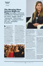 JENNIFER ANISTON and REESE WITHERSPOON in Hollywood Reporter and OK Magazine, November 2019