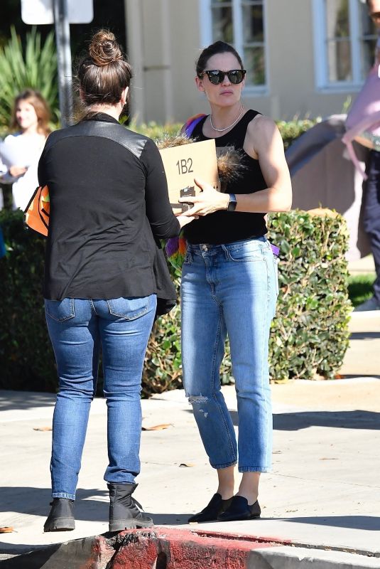 JENNIFER GARNER Leaves Kids Halloween Party in Brentwood 10/31/2019