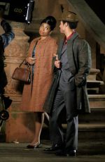 JENNIFER HUDSON on the Set of Respect in New York 11/05/2019
