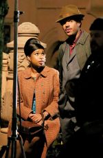 JENNIFER HUDSON on the Set of Respect in New York 11/05/2019