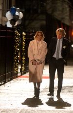 JENNIFER LOPEZ and Owen Wilson on the Set of Marry Me in Brooklyn 11/23/2019