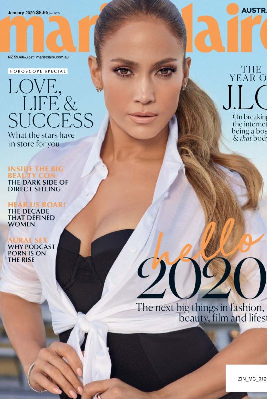 JENNIFER LOPEZ in Marie Claire Magazine, Australia January 2020