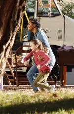 JESSICA ALBA and GABRIELLE UNION on the Set of L.A.