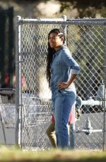 JESSICA ALBA and GABRIELLE UNION on the Set of L.A.