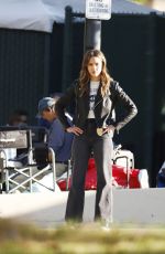 JESSICA ALBA and GABRIELLE UNION on the Set of L.A.