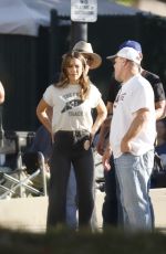 JESSICA ALBA on the Set of L.A.