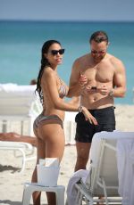 JESSICA LEDON in Bikini at a Beach in Miami 11/19/2019