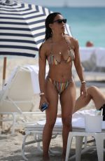 JESSICA LEDON in Bikini at a Beach in Miami 11/19/2019