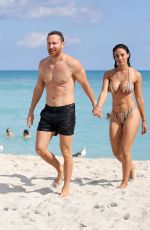 JESSICA LEDON in Bikini at a Beach in Miami 11/19/2019