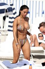 JESSICA LEDON in Bikini at a Beach in Miami 11/19/2019