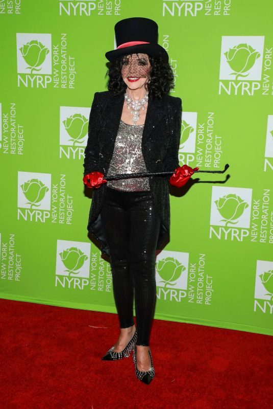 JOAN COLLINS at Bette Midler’s 2019 Hulaween in New York 10/31/2019