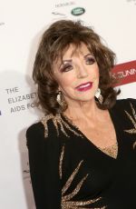 JOAN COLLINS at Mark Zunino Atelier Fashion and Cocktail Reception to Benefit Elizabeth Taylor Aids Foundation in Los Angeles 11/07/2019