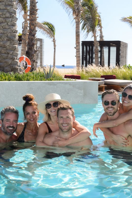 JULIANNE HOUGH, BROOKE BURKE and HAYLEY ERBERT in Bikinis at Nobu Hotel Los Cabos 11/01/2019
