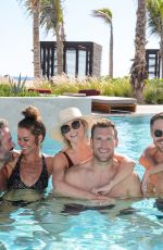 JULIANNE HOUGH, BROOKE BURKE and HAYLEY ERBERT in Bikinis at Nobu Hotel Los Cabos 11/01/2019