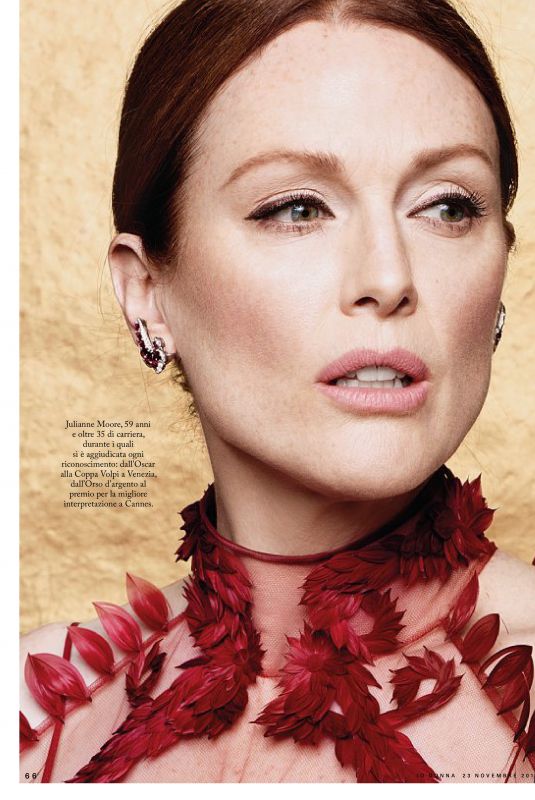 JULIANNE MOORE in Io Donna Del Corriere Della Sera, November 2019