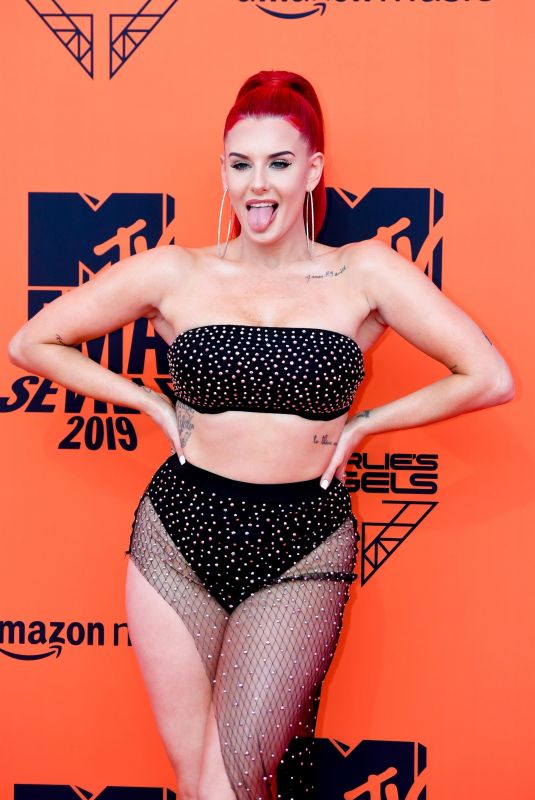 JUSTINA VALENTINE at MTV Europe Music Awards in Seville 11/03/2019