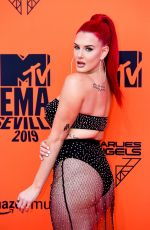 JUSTINA VALENTINE at MTV Europe Music Awards in Seville 11/03/2019