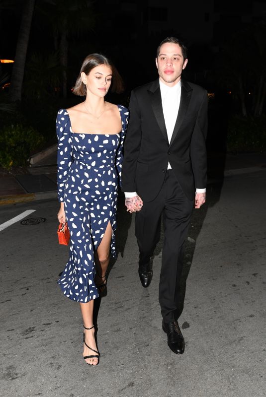 KAIA GERBER and Pete Davidson at a Friend