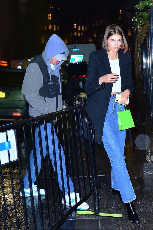 KAIA GERBER and Pete Davidson Out in New York 11/18/2019