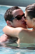 KAIA GERBER in Bikini and Pete Davidson at a Pool in Miami 11/23/2019