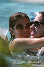 KAIA GERBER in Bikini and Pete Davidson at a Pool in Miami 11/23/2019