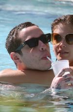 KAIA GERBER in Bikini and Pete Davidson at a Pool in Miami 11/23/2019