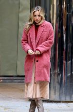 KALEY CUOCO on the Set of The Flight Attendant in New York 11/13/2019