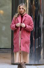 KALEY CUOCO on the Set of The Flight Attendant in New York 11/13/2019