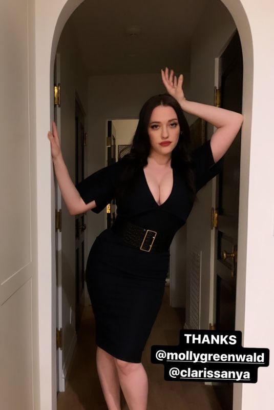 KAT DENNINGS in a Black Dress – Instagram Photos 11/20/2019