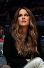 KATE BECKINSALE at LA Lakers vs Miami Heat Game in Los Angeles 11/08/2019
