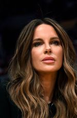 KATE BECKINSALE at LA Lakers vs Miami Heat Game in Los Angeles 11/08/2019