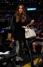 KATE BECKINSALE at LA Lakers vs Miami Heat Game in Los Angeles 11/08/2019