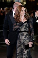 KATE MIDDLETON at Royal Variety Performance at London Palladium 11/18/2019