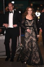 KATE MIDDLETON at Royal Variety Performance at London Palladium 11/18/2019