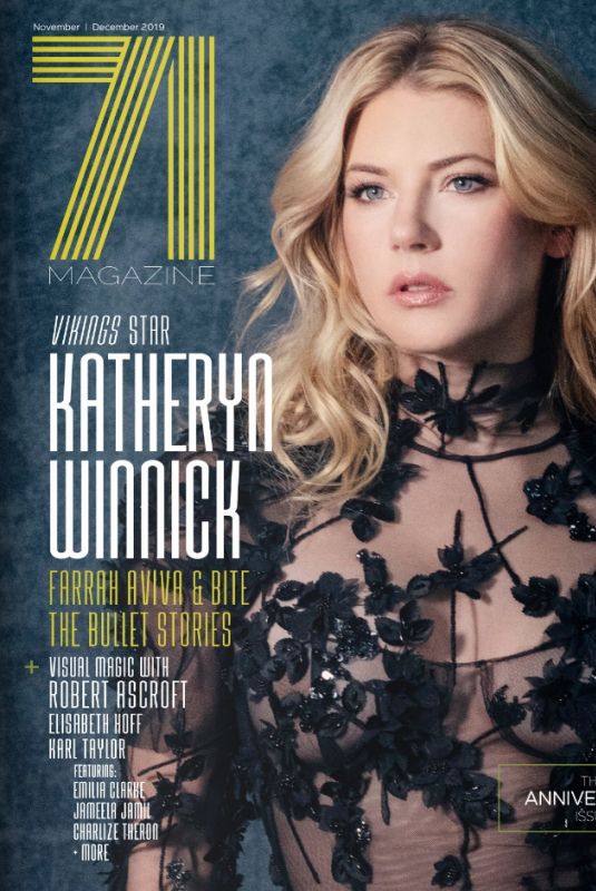 KATHERYN WINNICK on the Cover of 71 Magazine, November/December 2019